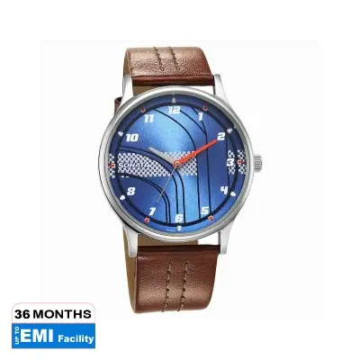 Picture of Sonata White Round Dial Multicolour Strap Watch For Gents