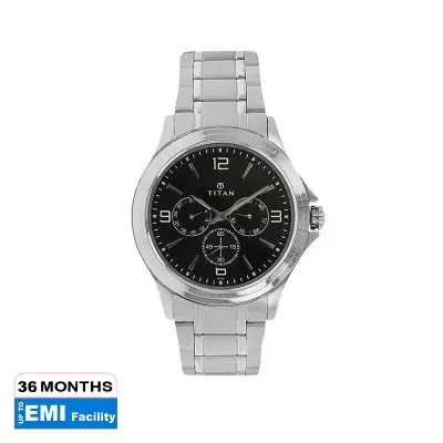 Picture of Black Dial Metal Strap Watch