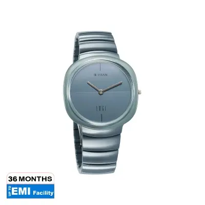 Picture of Titan Squircle Camo Quartz Analog Blue Dial Ceramic Strap Watch For Unisex