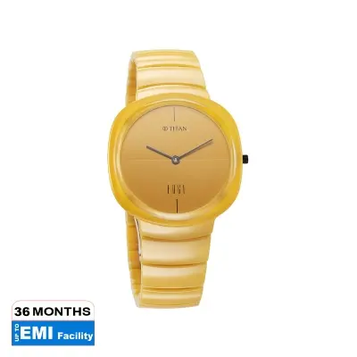 Picture of Titan EDGE Squircle Camo 1841QC08 Ceramic Strap Watch 