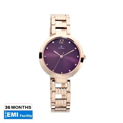 Picture of Titan Sparkle Purple Dial Analog Watch for Women