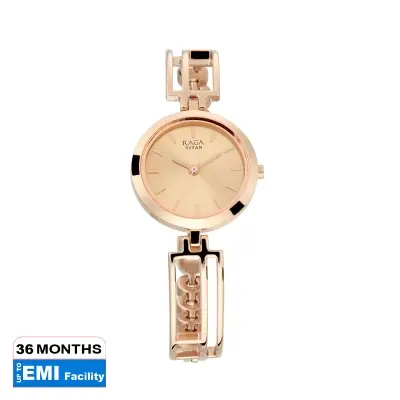 Picture of Raga Viva Rose Gold Dial Metal Strap Watch