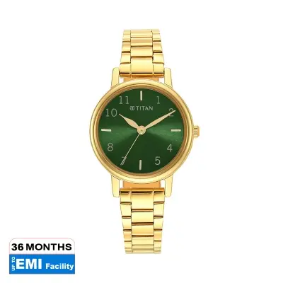 Picture of Ladies Karishma Green Dial Metal Strap Watch