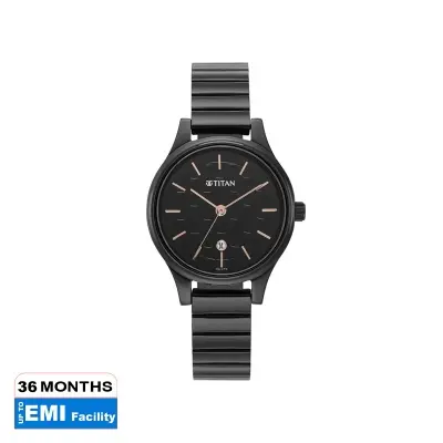 Picture of Ladies Karishma Black Dial Metal Strap Watch