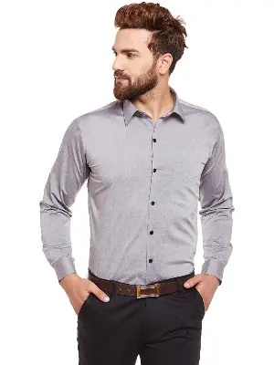 Picture of GRAY Long sleeve formal party shirt for men (party shirt) Grey
