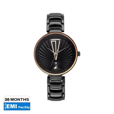 Picture of Fastrack - Ruffles Black Dial Stainless Steel Strap Watch