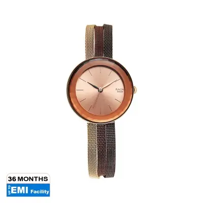 Picture of Raga Delight Rose Gold Dial Stainless Steel Strap Watch