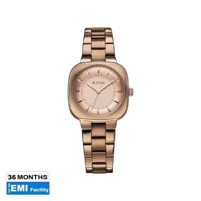 Picture of Titan Horizon Quartz Analog Brown Dial Stainless Steel Strap Watch For Women