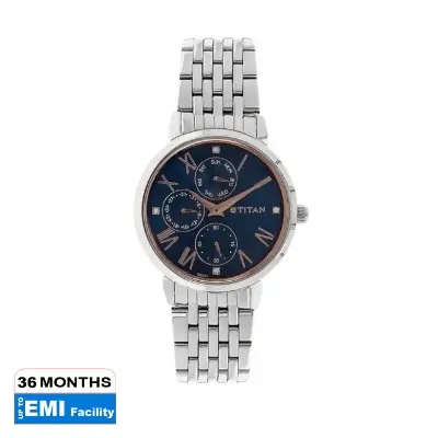 Picture of Titan 2569Sm01 Workwear Blue Dial Ladies Watch