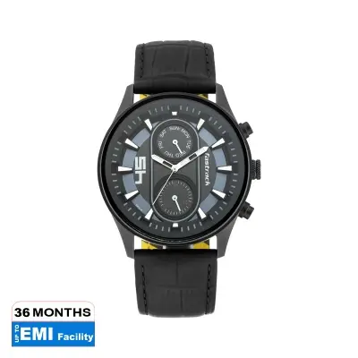 Picture of FastFit Watch with Black Dial & Leather Strap