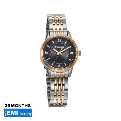 Picture of Sonata Blue Round Dial Multicolour Strap Watch For Ladies