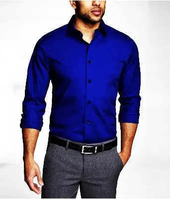 Picture of Cotton Full Sleeve formal Shirt for Men - Royal Blue