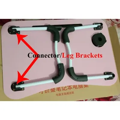 Picture of Foldable Desk Leg Brackets/ Connector (2 Set) Black