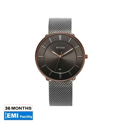 Picture of Noir Anthracite Dial Metal Strap Watch