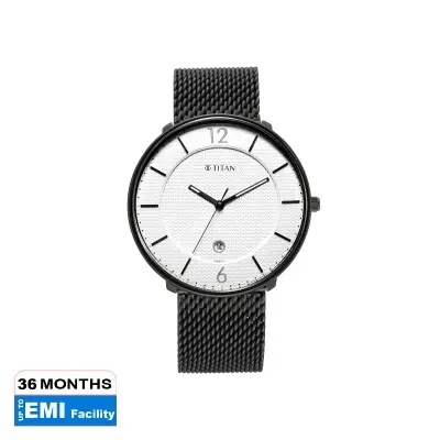 Picture of Workwear Watch with White Dial & Stainless Steel Strap