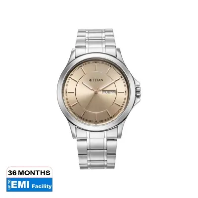 Picture of Titan Urban Biege Dial Analog Metal Strap Watch for Men
