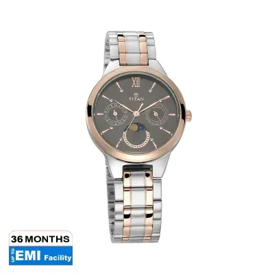 Picture of Titan Neo Black Dial Analog Moon Phase Watch for Women