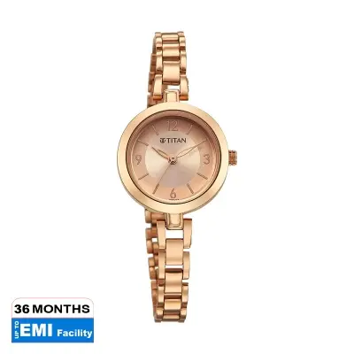 Picture of Titan Karishma Gold Dial Stainless Steel Strap Analog Watch for Women