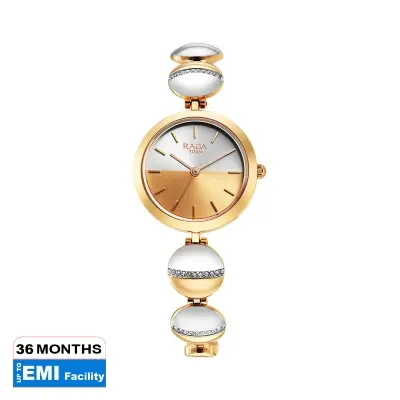 Picture of Raga Delight Silver Dial Metals Strap Watch