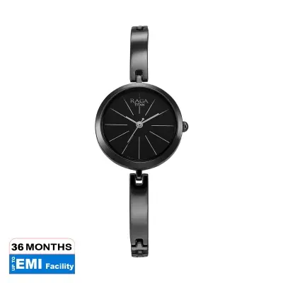 Picture of Titan Raga Viva Quartz Analog Black Dial Grey Metal Strap Watch for Women