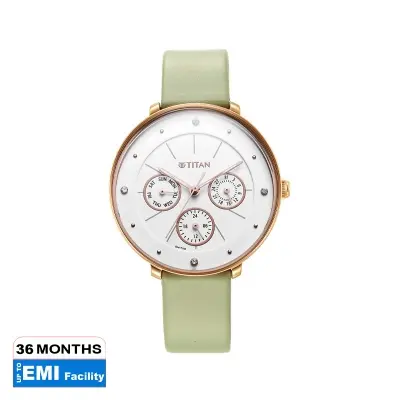 Picture of Neo White Dial Leather Strap Watch for Women