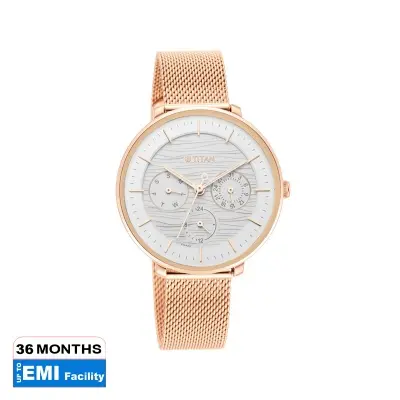 Picture of Workwear Silver Dial Rose Gold Stainless Steel Strap Watch