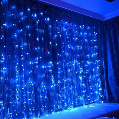 Picture of blue Fairy Decorative Light 100 Led-Blue, Weeding Festival Party 33 Feets Led Light. Blue