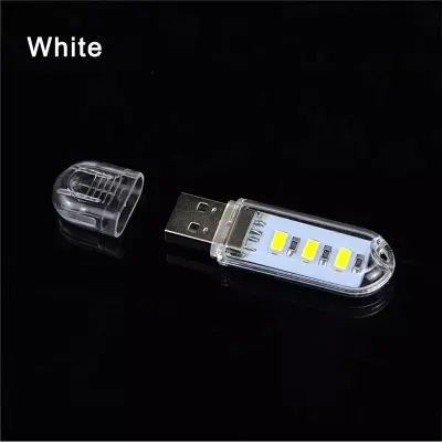 Picture of LED USB Lamps Outdoor Camping Night Light U Disk USB Computer Keyboard Desk Lamp Charging Treasure Mobile Power Portable White