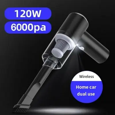 Picture of 2 in 1 vacuum cleaner portable & Rechargeable Black