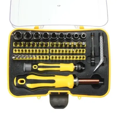Picture of 58 in 1 Precision Screwdriver Set – Multi-Function Magnetic Repair Tool Kit for Mobile, Laptop, Watch & Electronics Multicolor