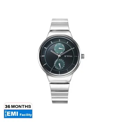 Picture of Titan Neo Multifunction Pink Dial Silver Color Stainless Steel Strap Watch For Women