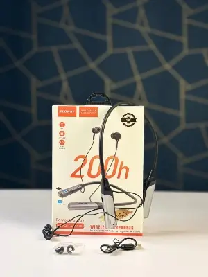 Picture of Regrsi RE-NY060 Wireless Neckband – 200h Long Standby, Bluetooth 5.3 Earphones Black