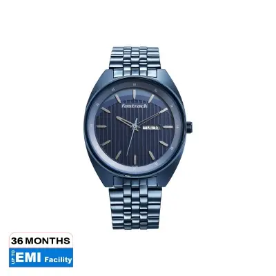 Picture of Fastrack Snob X Blue Dial Metal Strap Watch for Guys