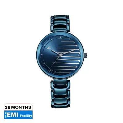 Picture of Fastrack Style Up Quartz Analog Blue Dial Metal Strap Watch for Girls