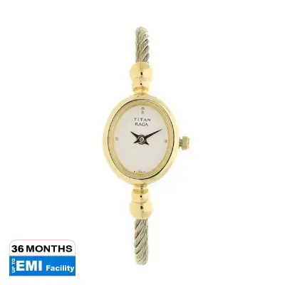 Picture of Titan 197Ym04 Raga White Dial Analog Stainless Steel Strap Watch For Women