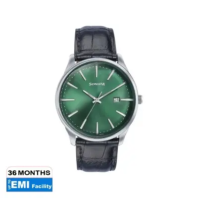 Picture of Sonata Volt Black Dial Analog Watch for Men