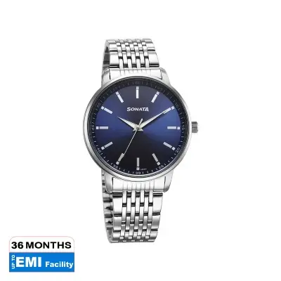 Picture of Smart Plaid in White Dial Leather Strap Watch