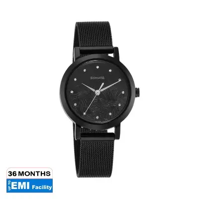 Picture of Sonata Blue Round Dial Blue Strap Watch For Ladies