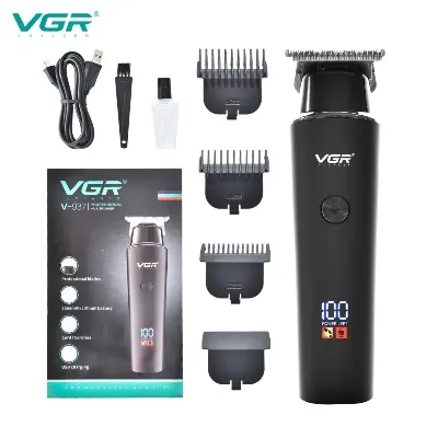 Picture of VGR V-937 NEW 8-hour Use time electric clipper LCD hair clipper hair Black
