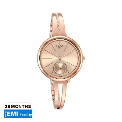 Picture of Raga Viva Rose Gold Dial Metal Strap Watch