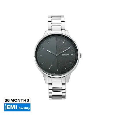 Picture of Workwear Watch with Black Dial Metal Strap