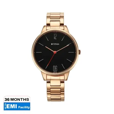 Picture of Titan Quartz Analog Black Dial Watch for Women
