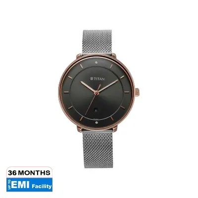 Picture of Noir Anthracite Dial Metal Strap Watch