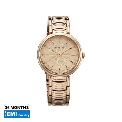 Picture of Titan Aura Quartz Analog Rose Gold Dial Rose Gold