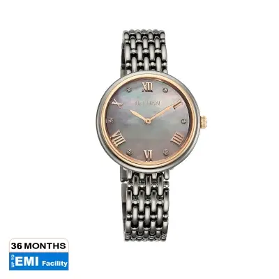 Picture of Titan Aura Quartz Analog Titanium Mother of Pearl Dial Titanium Stainless Steel Strap Watch for Women