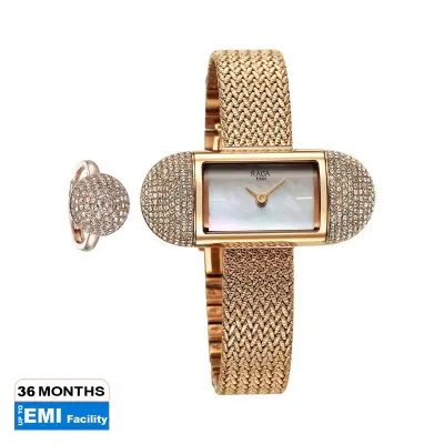Picture of Titan Raga Memoirs Quartz Analog Mother Of Pearl Dial With Rose Gold Metal Strap Watch For Women
