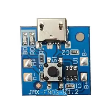 Picture of Charging Input: 5V 2A max Battery Input: 3.7V 18650 Battery Micro USB Charging Port 3 Step Speed Control LED Light Switch Optional (Multicolor)