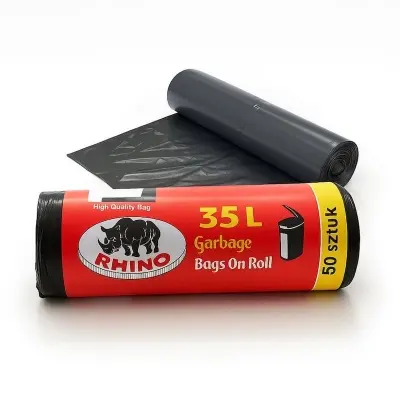 Picture of High Quality - Roll 50 pc 35 liter garbage bag - Easy to Use And Maintain - Refine and Excellent - Reliable and Durable (Black)