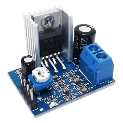 Picture of TDA2030 Audio Amplifier Board Module 18W mono TDA2030A Supply 6-12V DC Replace TDA7297 TPA3116D2 XH-M139 XH-M422 XH-M543 amplifier Board (Blue)