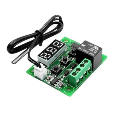 Picture of W1209 XH-W1209 Digital LED Display Thermostat DC 12V AC 220V Digital Temperature Controller Boards Incubator Switches Module With Waterproof NTC Probe Cables & 10A Relay (1 kg)